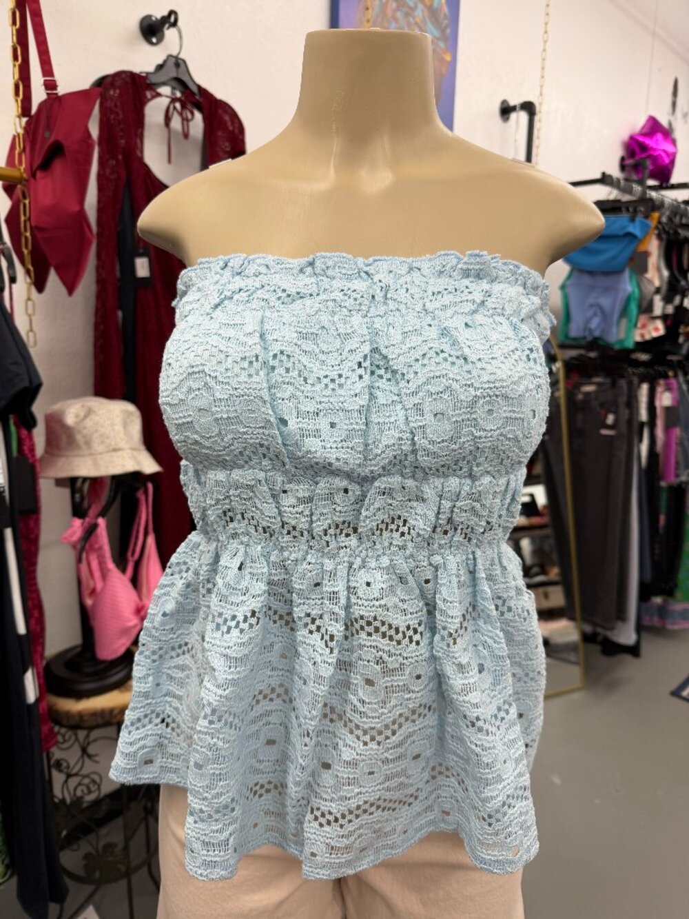 lace tube top